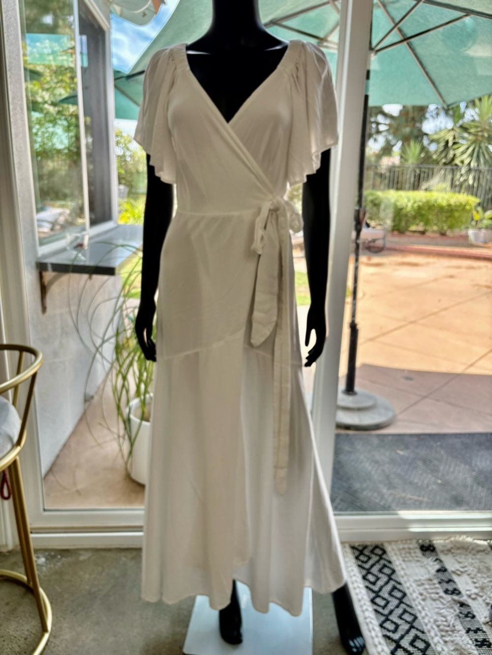 L*Space Panama Maxi Dress Flowy Off or on the Shoulder size small